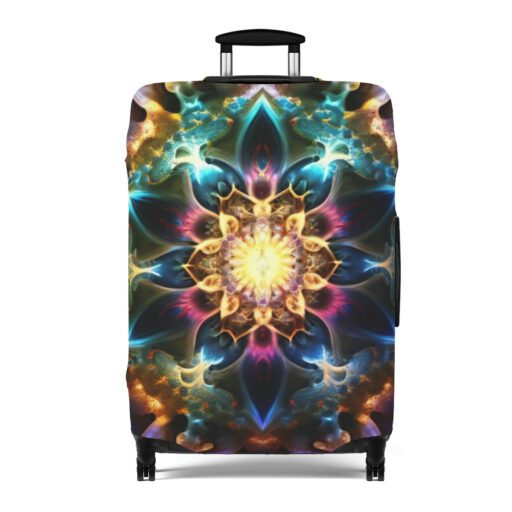 Purple Lotus Luggage Cover House of Trippers