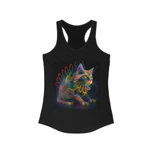 Women's Trippy Kitty Ideal Racerback Tank