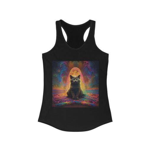 Women's Psychedelic Kitty Ideal Racerback Tank