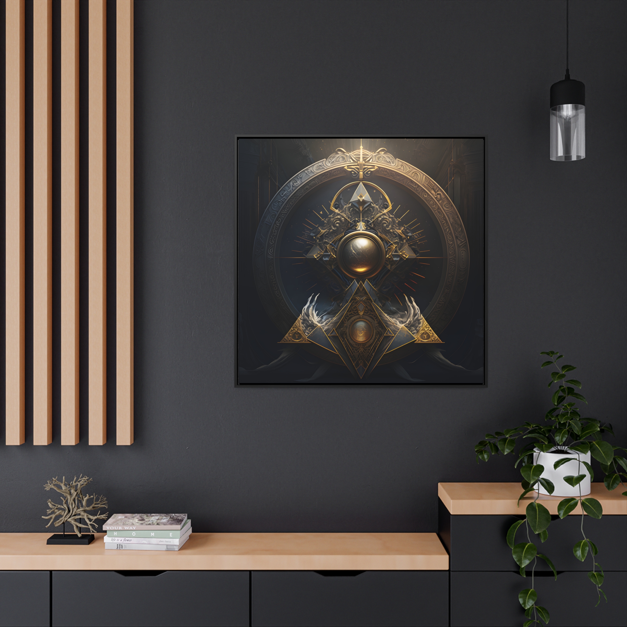 House of Trippers Gallery Canvas Wraps, Square Frame (Portal to the Gods) - Image 5