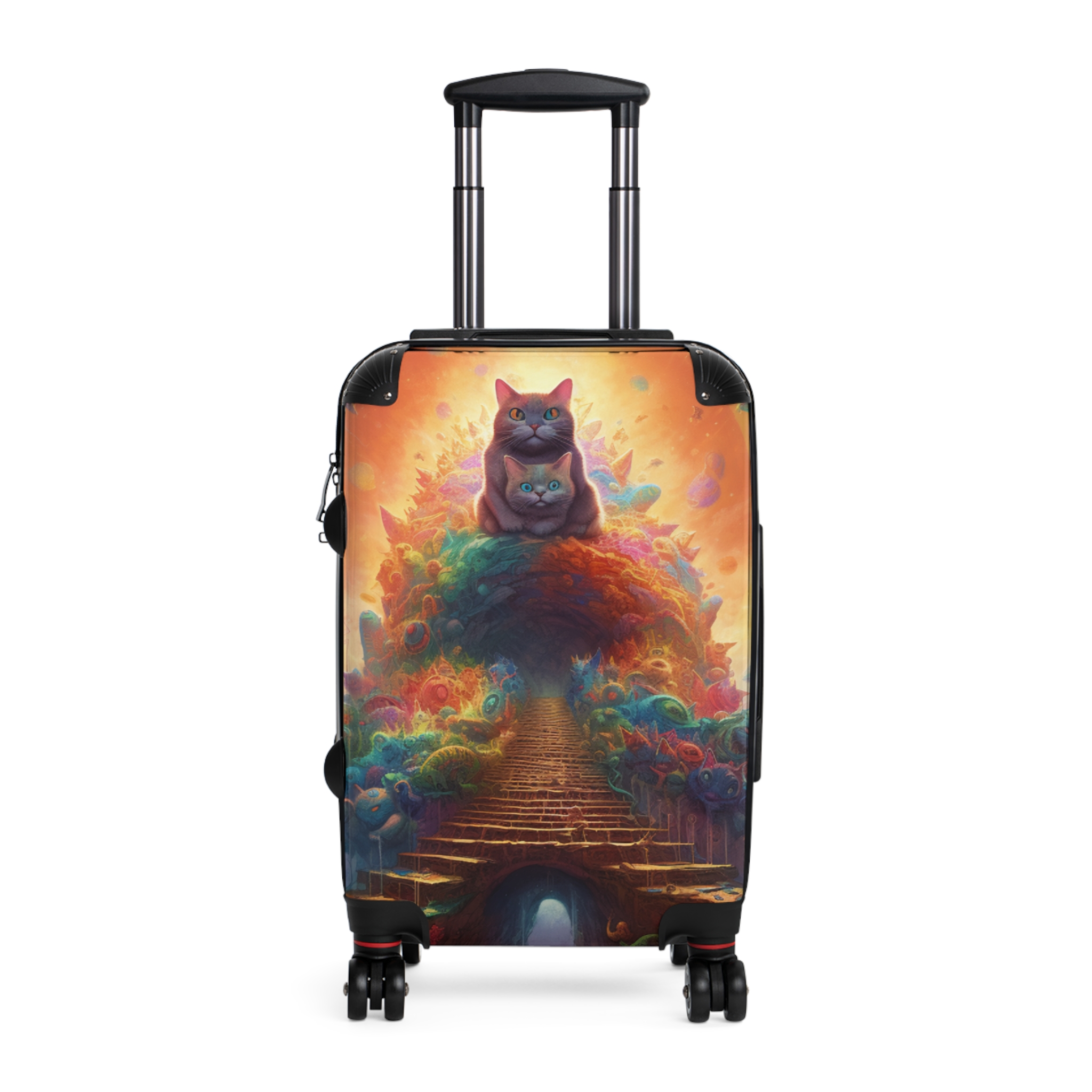 Cute Kitty Kingdom Suitcases ( Hey Cutie) (Never lose your luggage again)