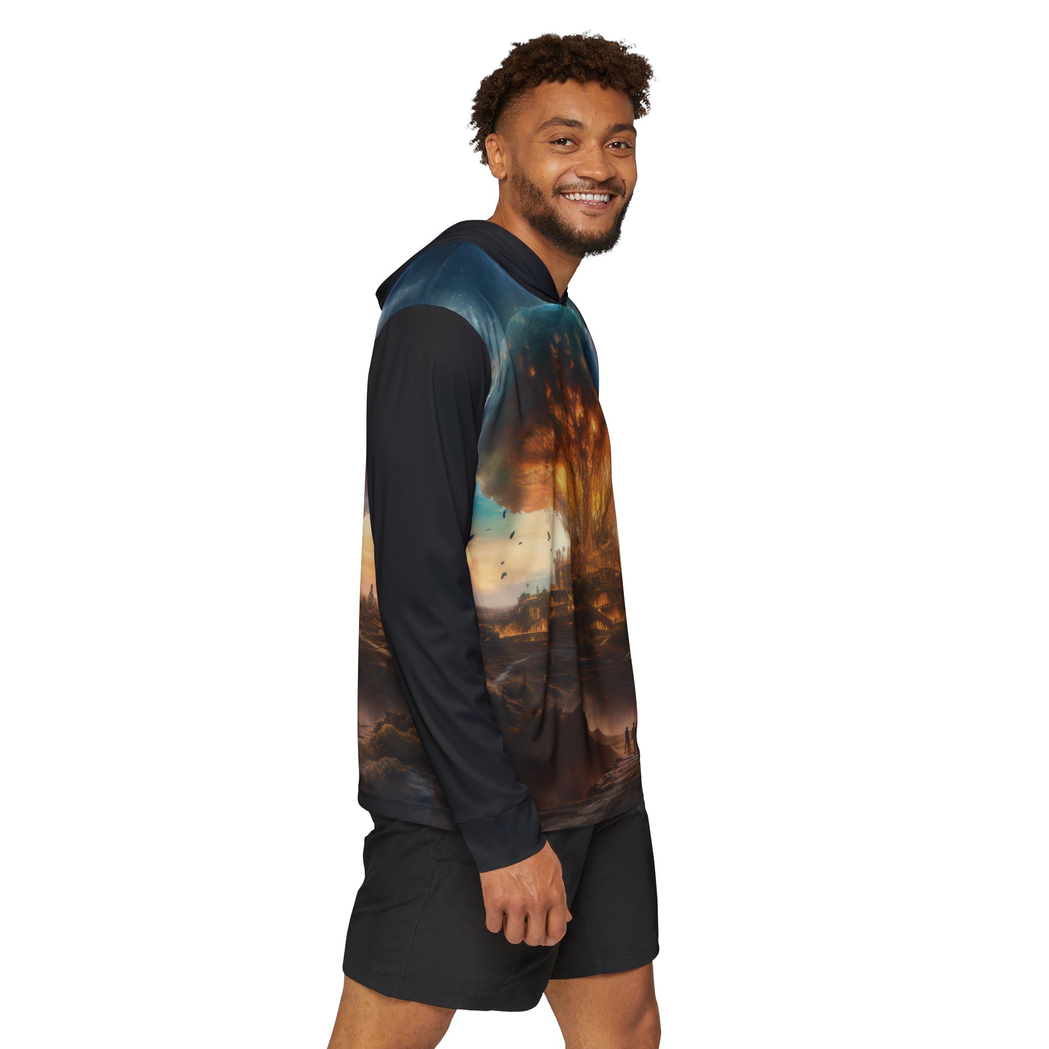 Party At The Mushroom Men's Sports Warmup Hoodie - Image 6