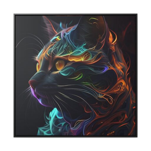 House of Trippers Focused Kitty Gallery Canvas Wraps,  (Kitty's gonna get you)