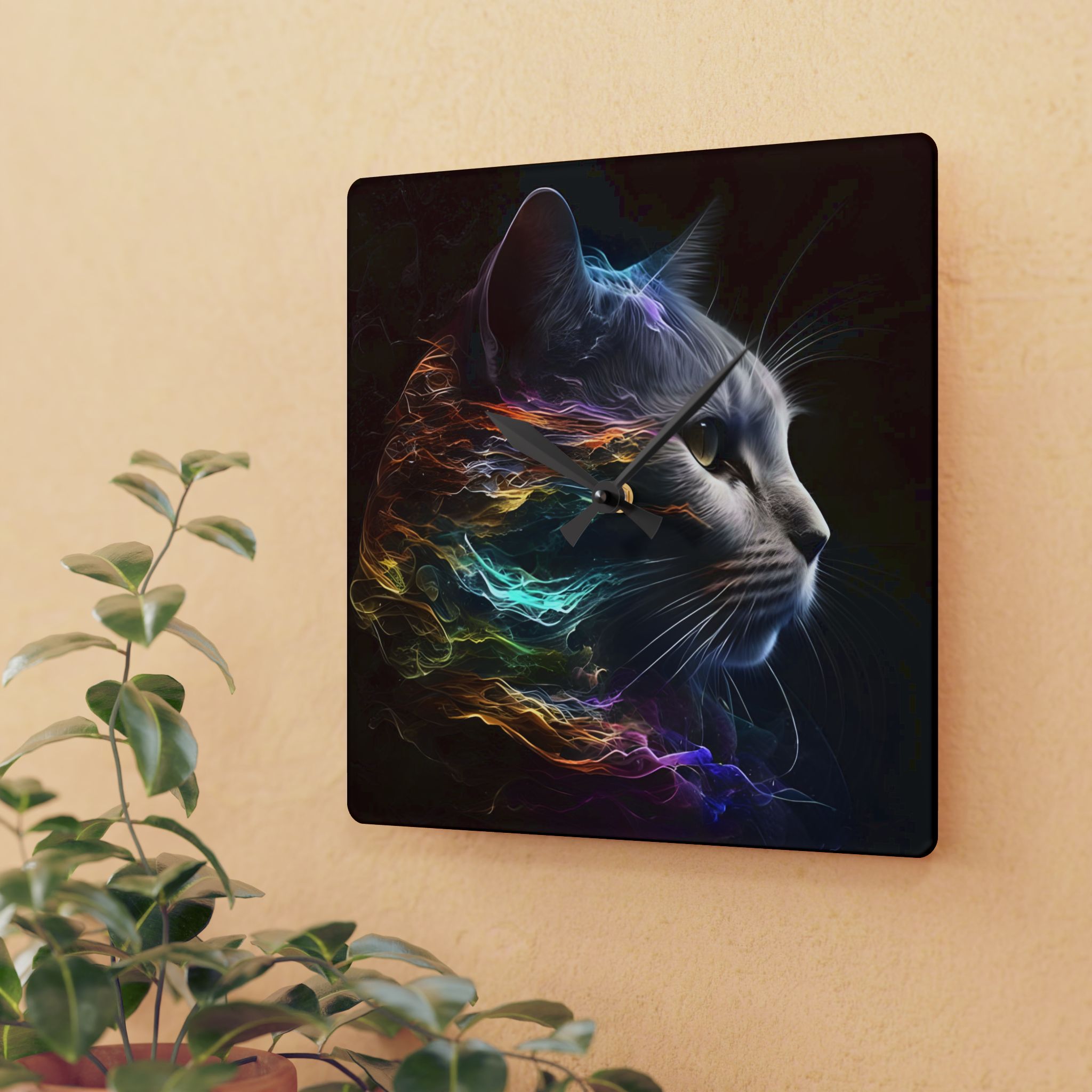 Super Model Kitty Acrylic Wall Clock - Image 7
