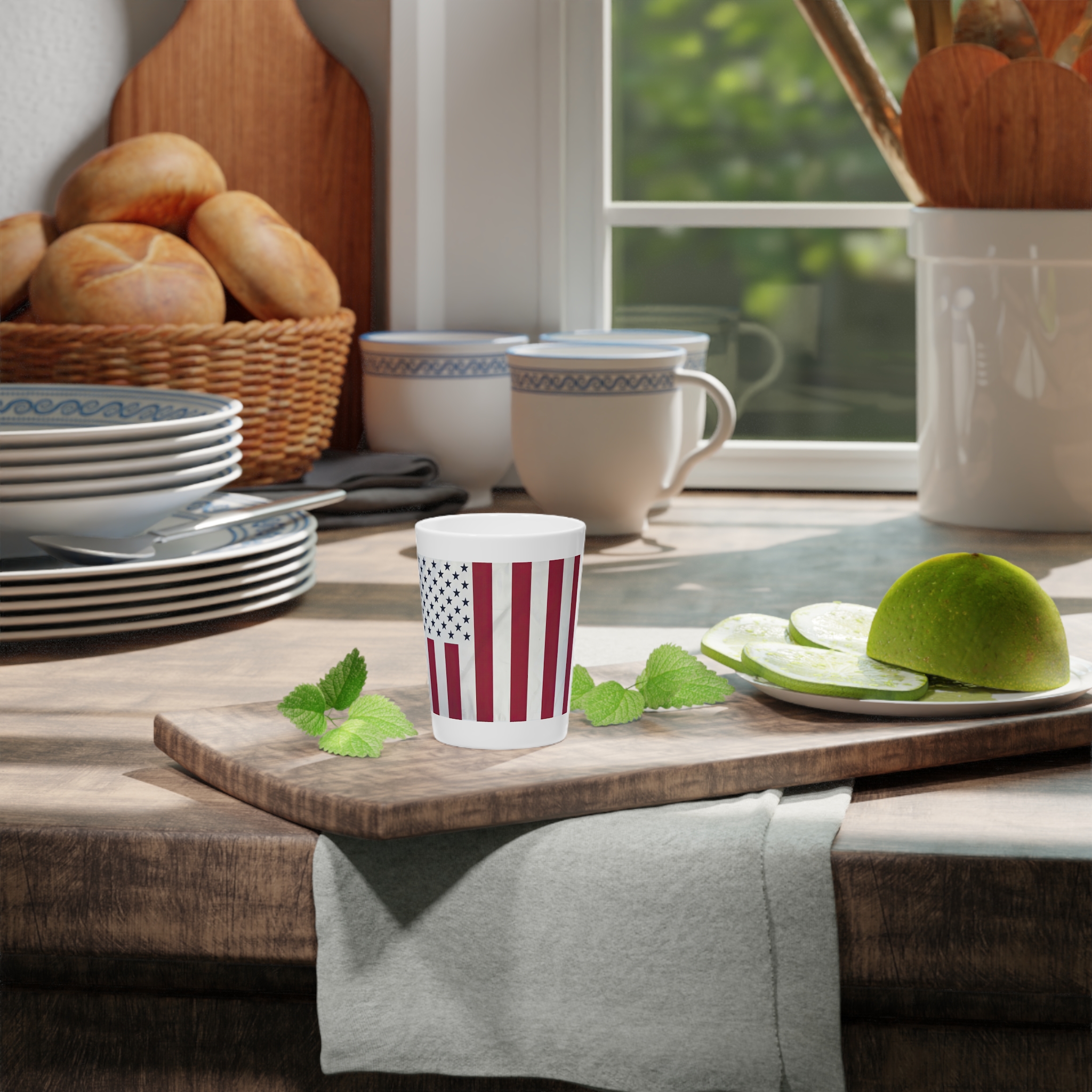 American Peace Flag Shot Glass - Image 4