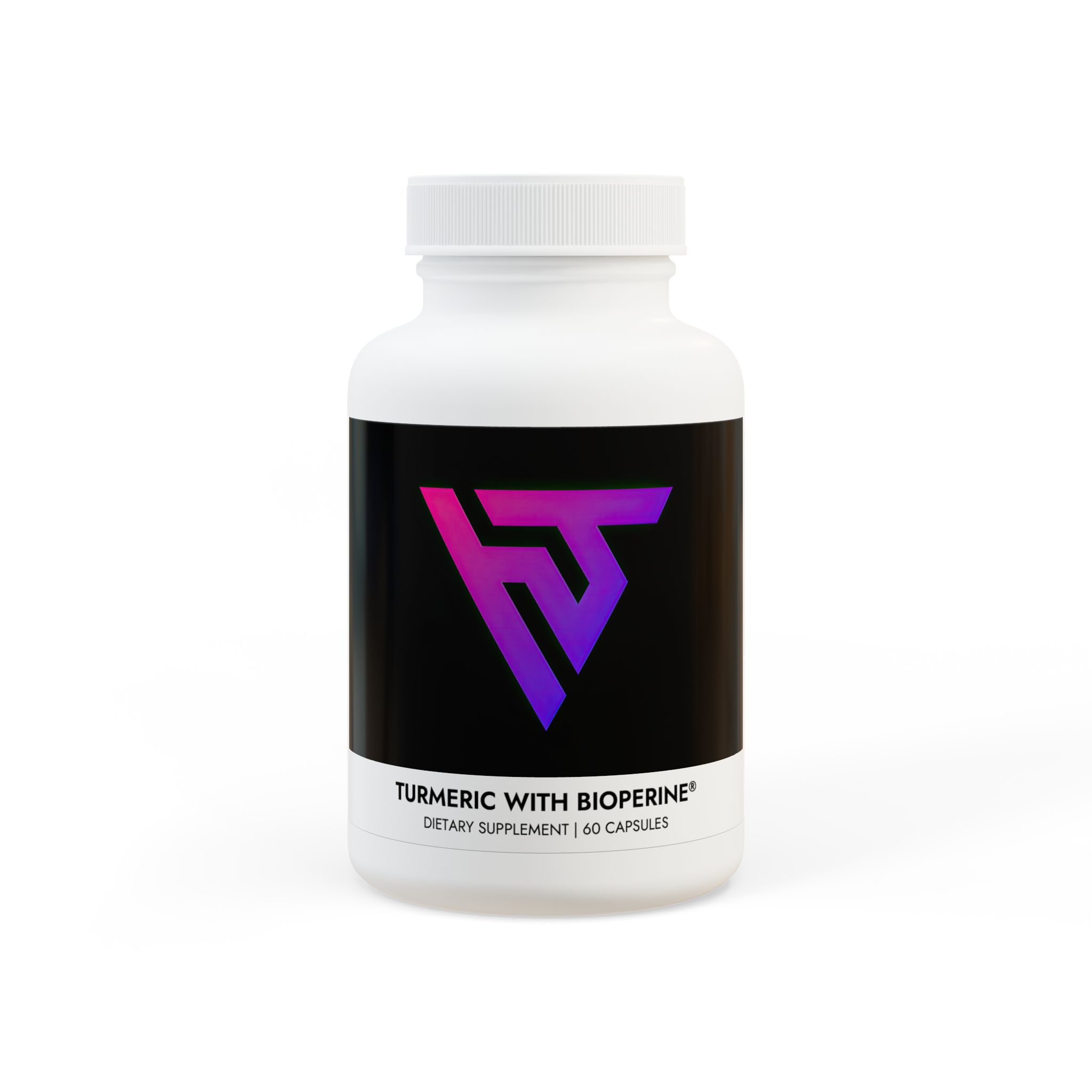 Turmeric with BioPerine® (Black Pepper Fruit Extract) Supplement (60 Capsules)