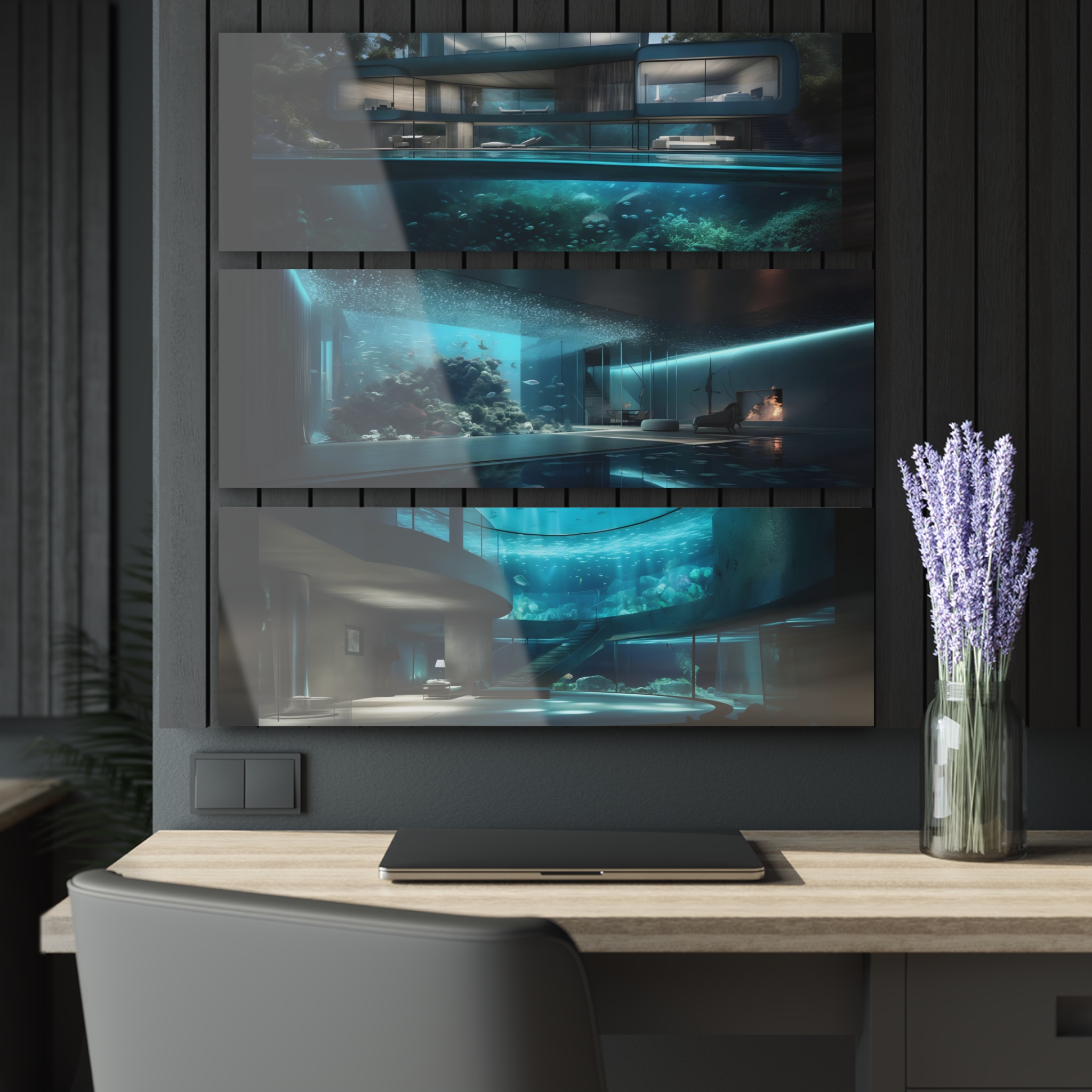 Dream House Acrylic Prints (Triptych) (One day I will build this.) - Image 5
