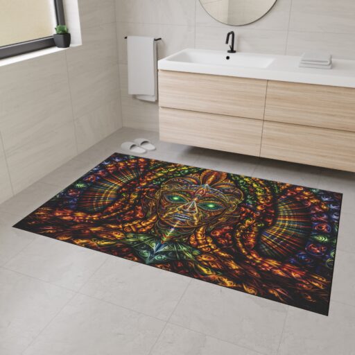 Psychedelic House Rug Showing DMT Vision