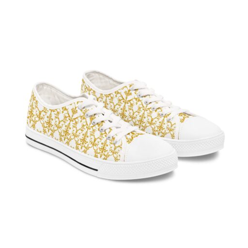 Stylish Floral Low Top Sneakers for Women - Trendy Casual Footwear