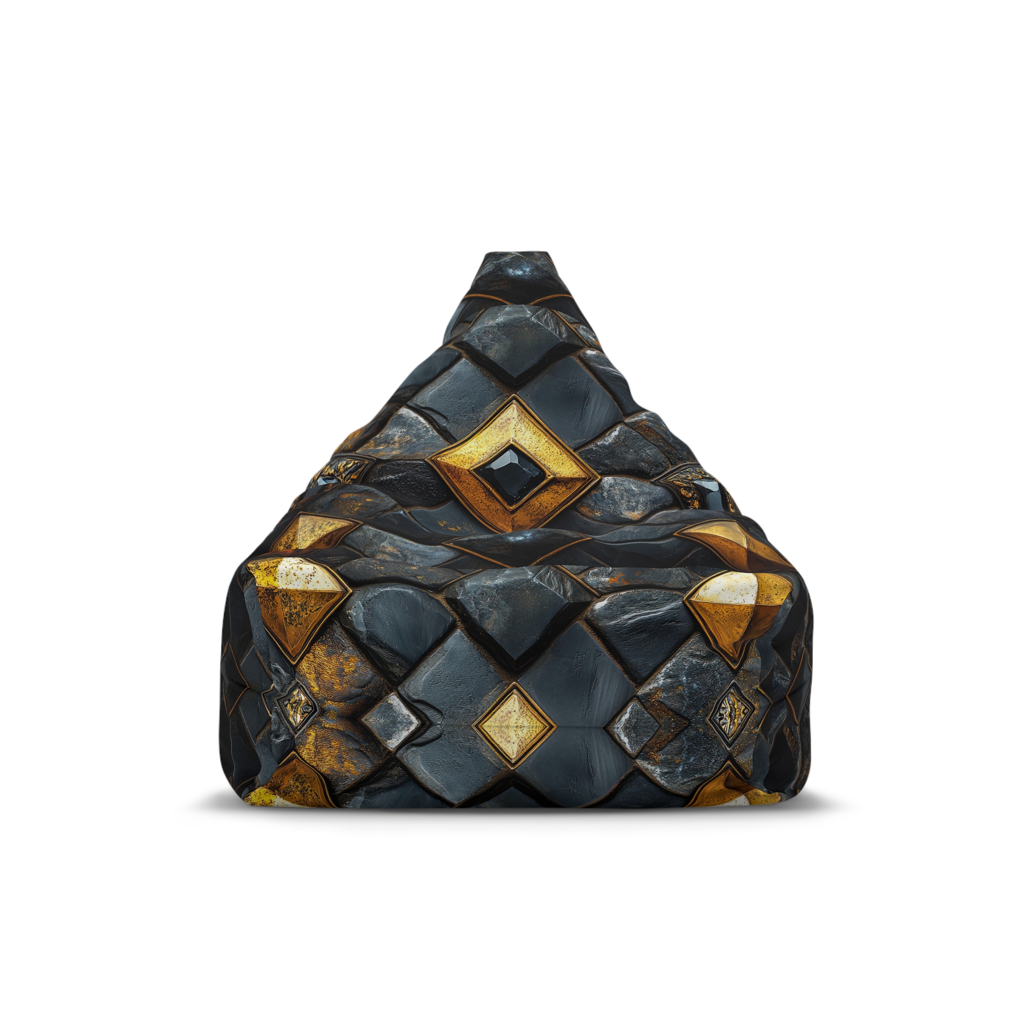 Elegant Mosaic Bean Bag Chair Cover – Cozy Living Room Decor - Image 8