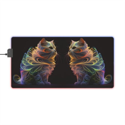 House of Trippers High Class Kitty LED Gaming Mouse Pad (It costs money to take me home)