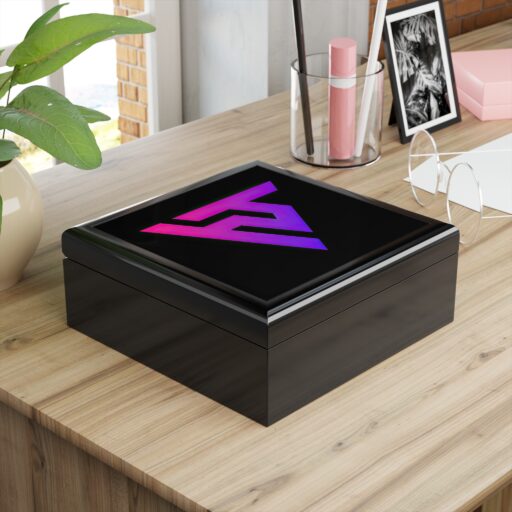 Modern Jewelry Box with Vibrant Logo Design for Stylish Organizing