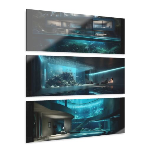 Dream House Acrylic Prints (Triptych) (One day I will build this.)