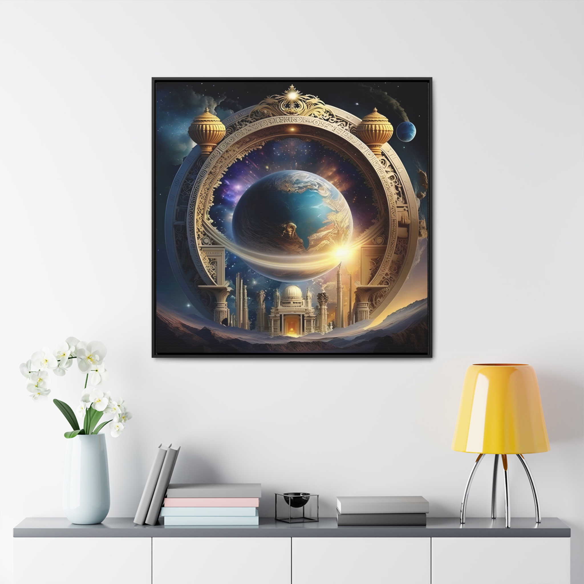 One Eternal Round Gallery Canvas Wraps, Square Frame House of Trippers - Image 4