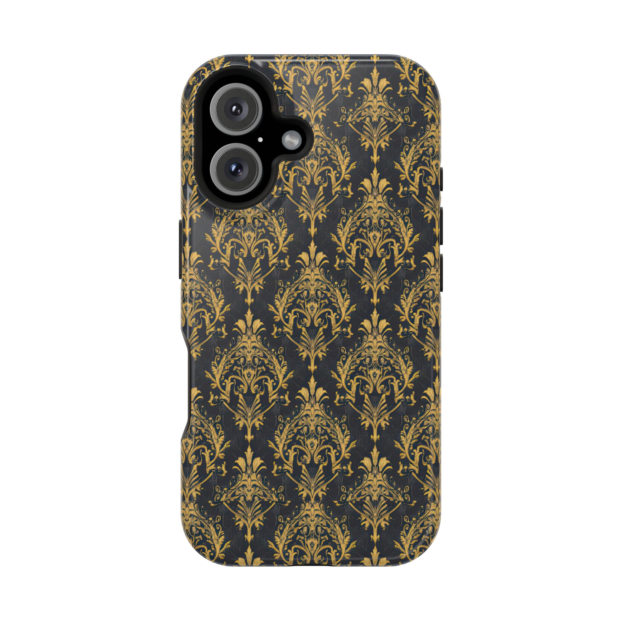 Elegant Gold Floral Magnetic Tough Case - Stylish Protection for Your Phone - Image 101