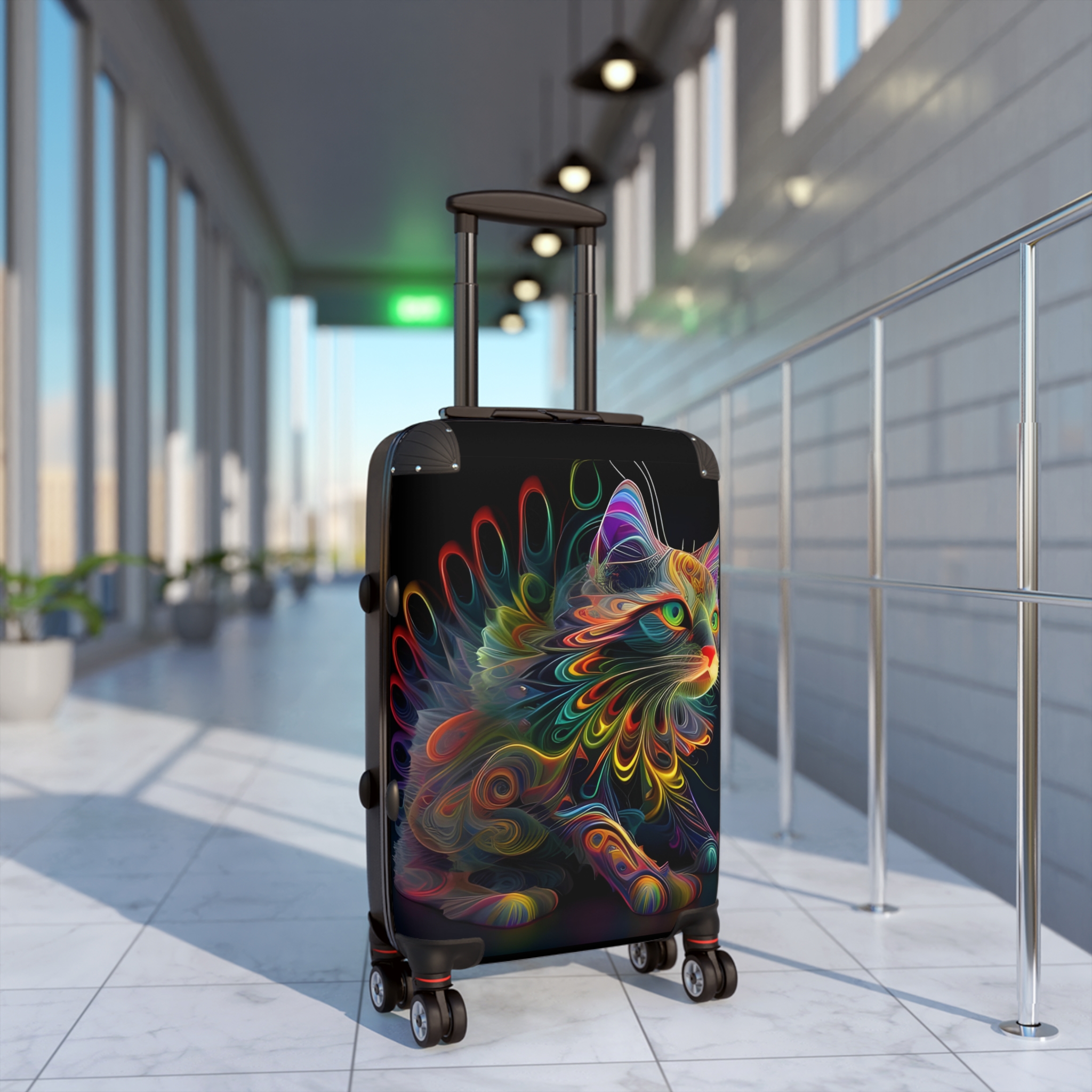 Trippy Kitty Suitcase - Image 3