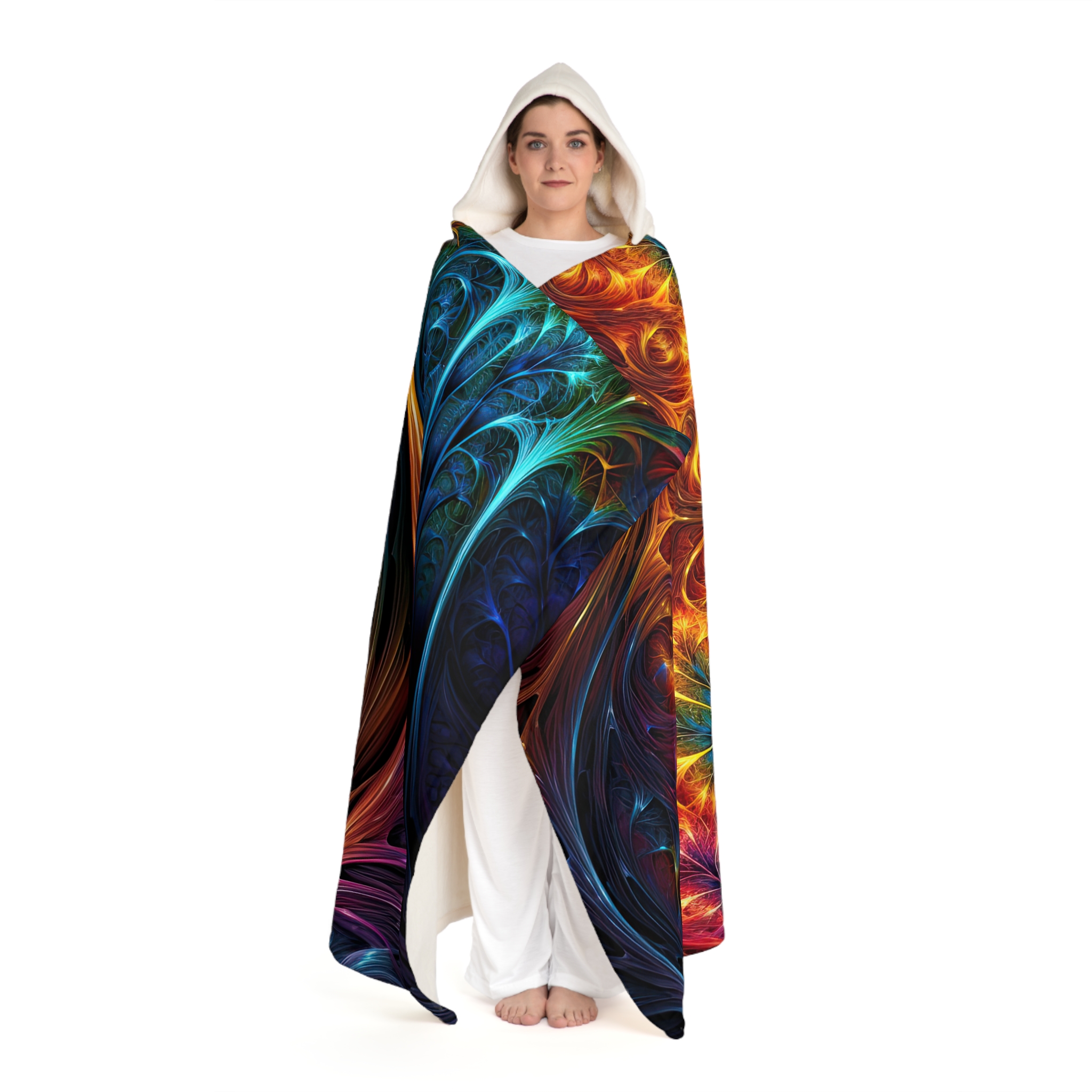 MELTING Hooded Sherpa Fleece Blanket - Image 2