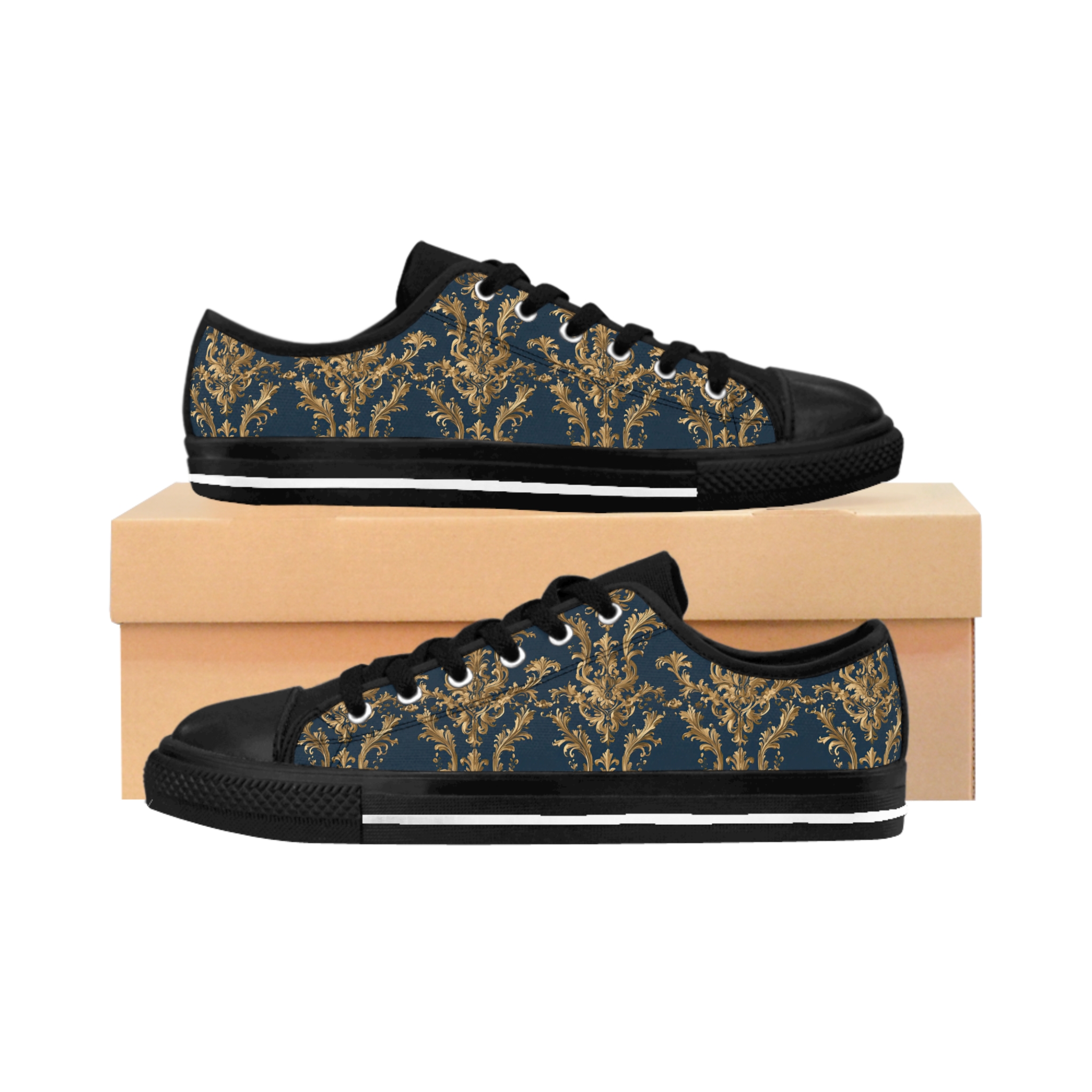 Elegant Floral Women's Sneakers - Stylish Patterned Casual Shoes - Image 2