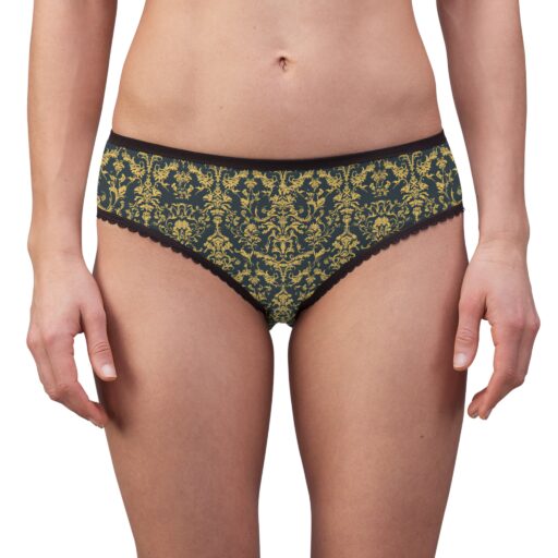 Elegant Floral Women's Briefs with Lace Trim | Chic Comfort for Everyday Wear