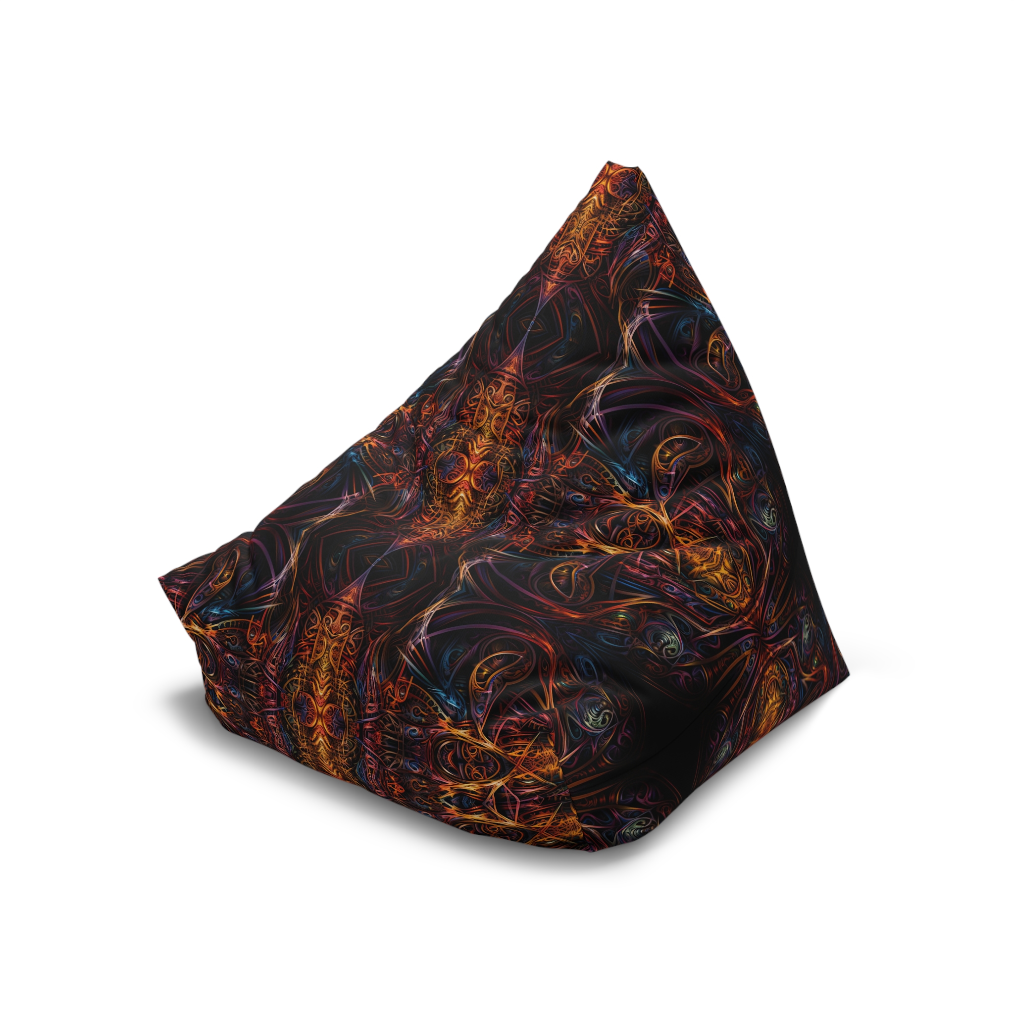 Colorful Abstract Bean Bag Chair Cover for Cozy Living Spaces - Image 6