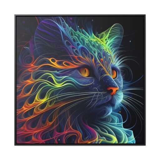 House of Trippers Pretty Kitty Gallery Canvas Wraps, Square Frame Puuuuur for me