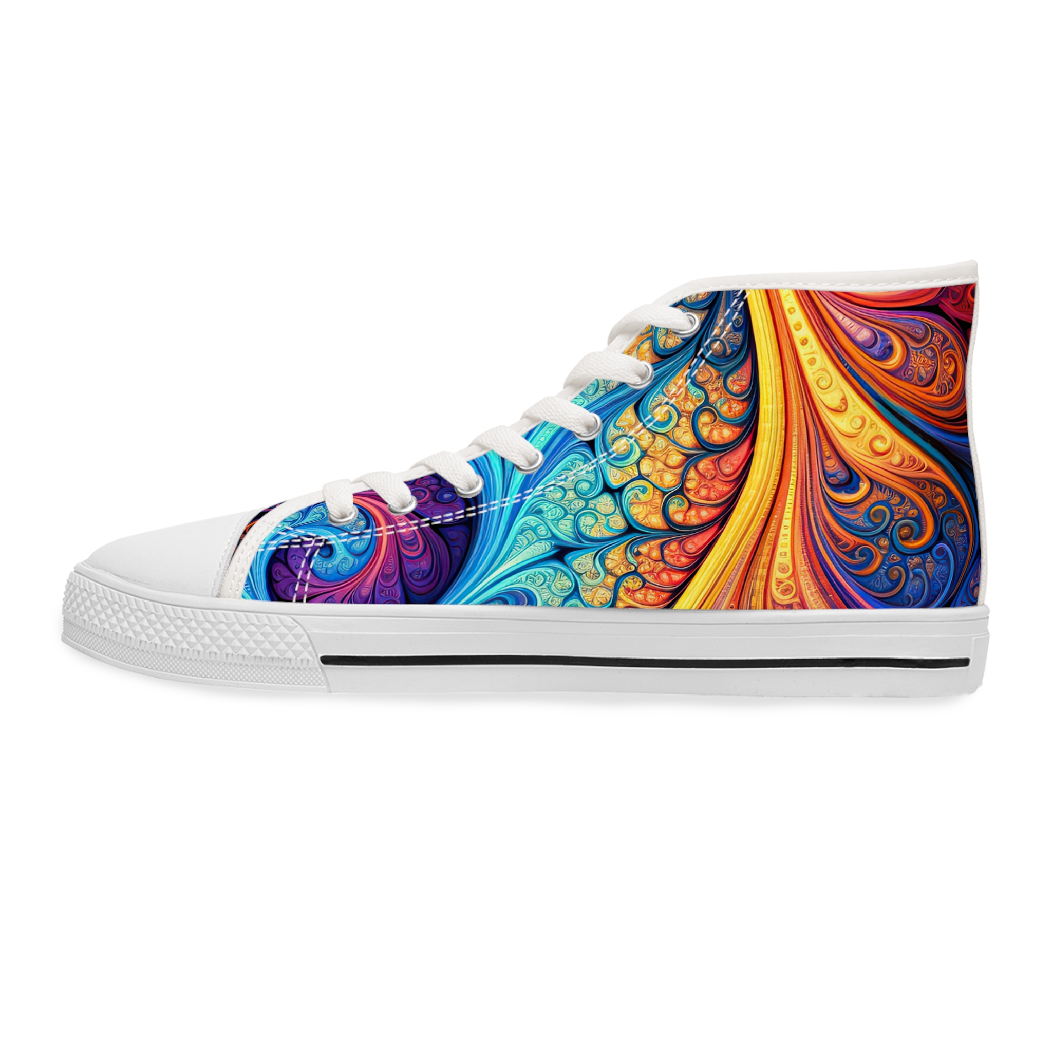 Swirling Women's High Top Sneakers - Image 5
