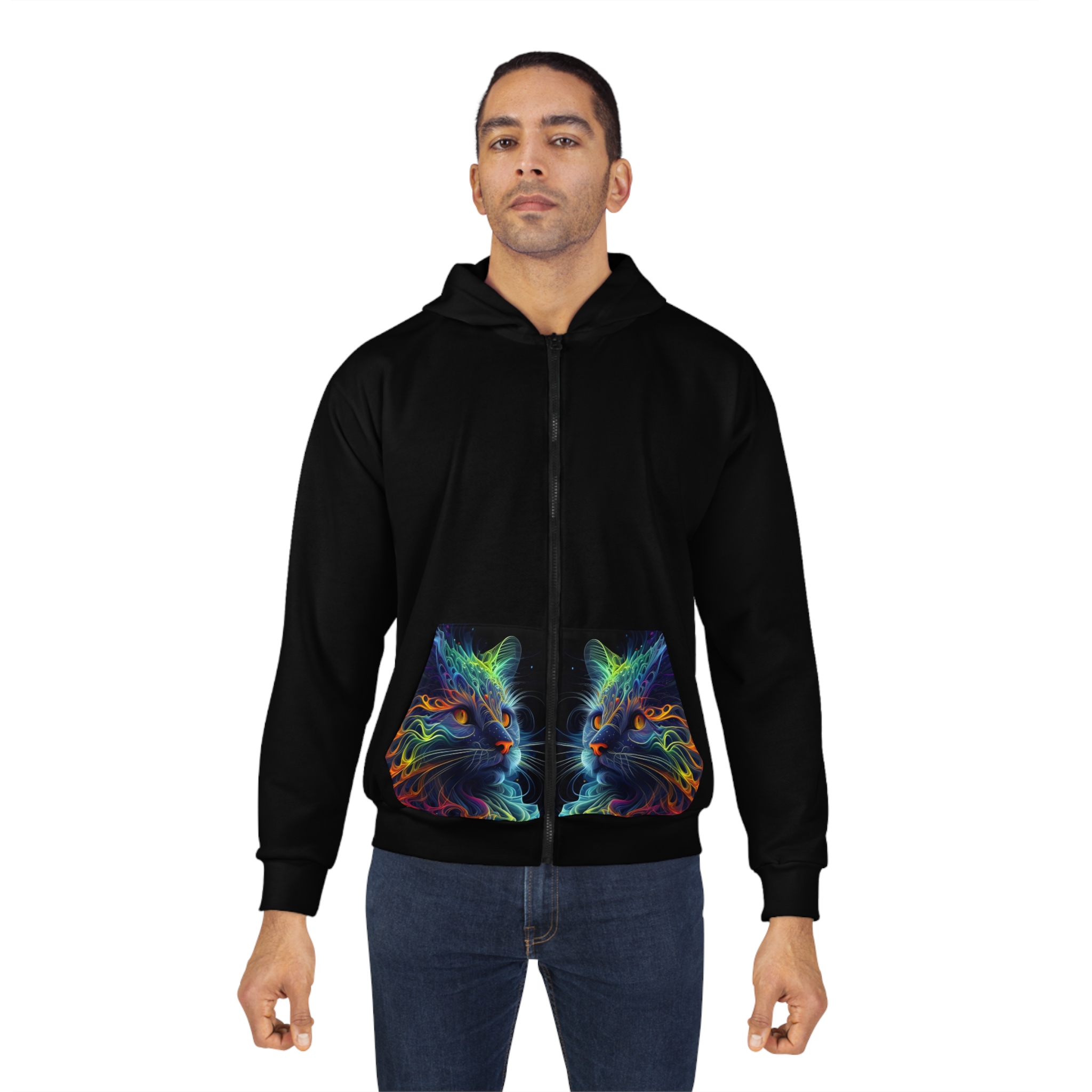 House Of Trippers Pretty Kitty Zip Hoodie - Image 4