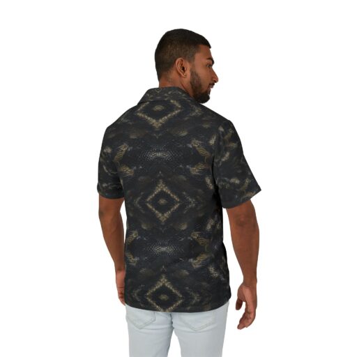 Men's Python Hawaiian Shirt - Tropical Jungle Vibes for Summer Adventures
