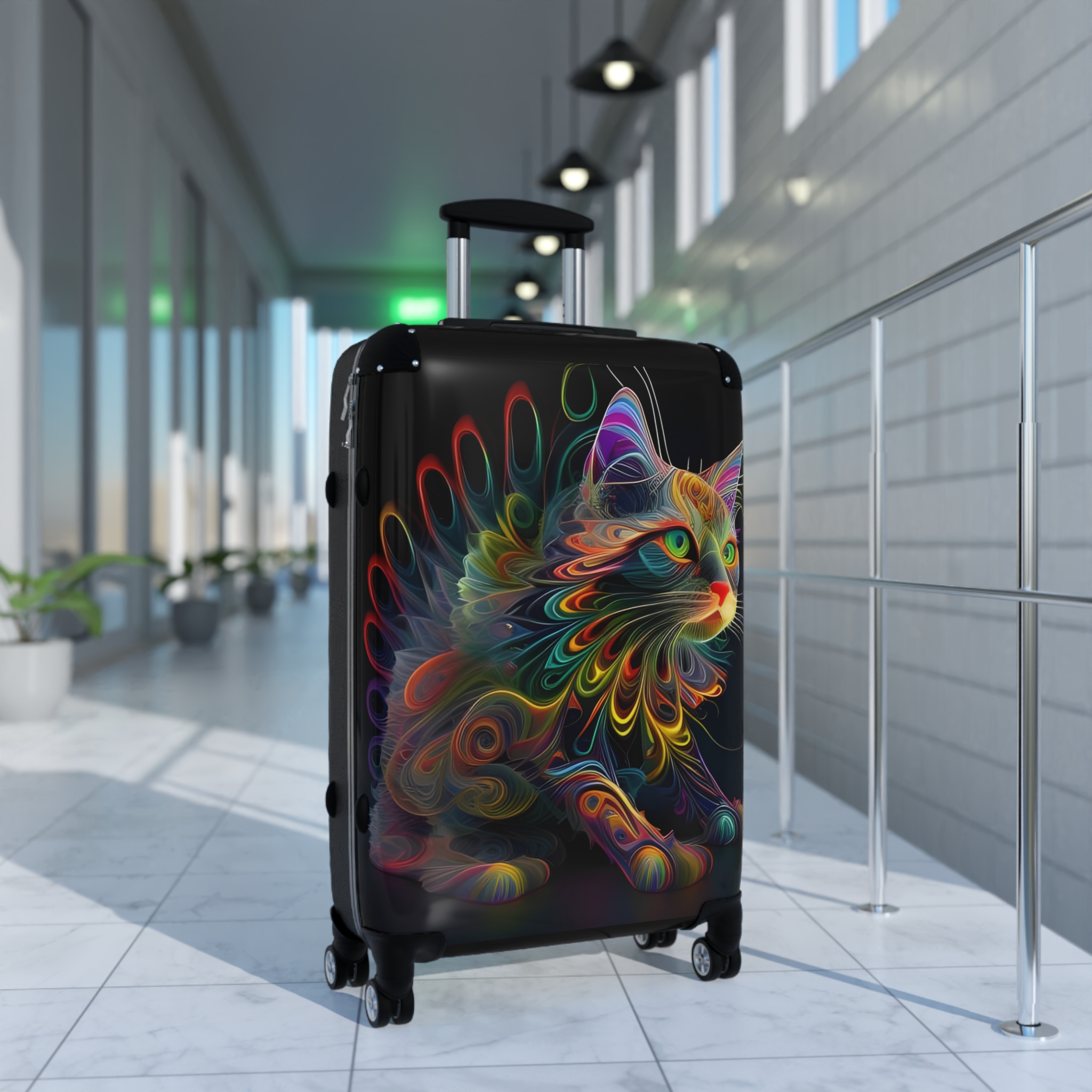 Trippy Kitty Suitcase - Image 7