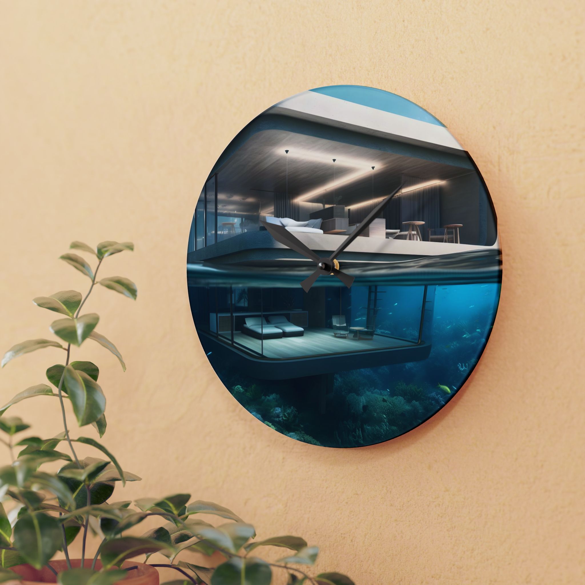 Time Till I Get Away Acrylic Wall Clock - Image 11