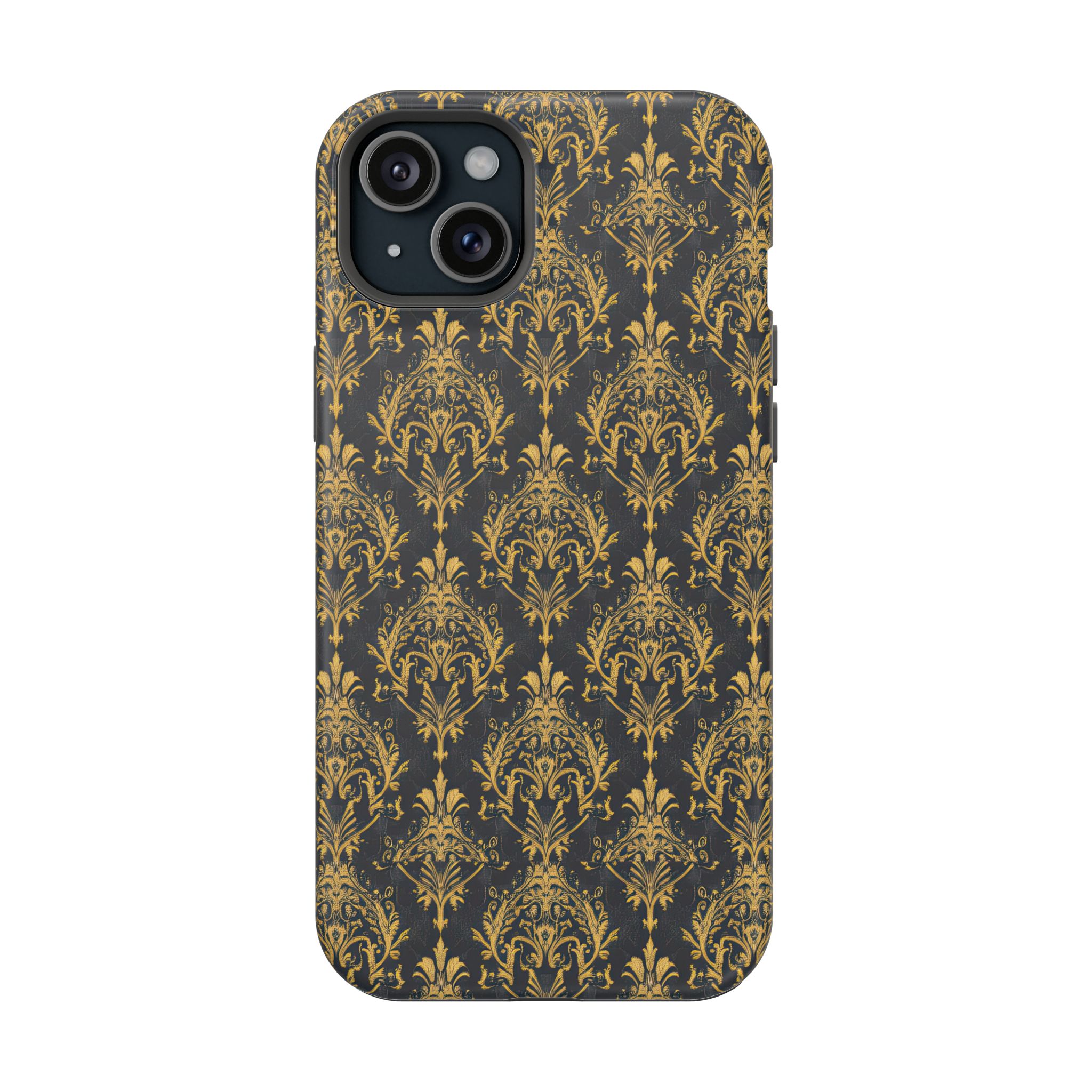 Elegant Gold Floral Magnetic Tough Case - Stylish Protection for Your Phone - Image 89
