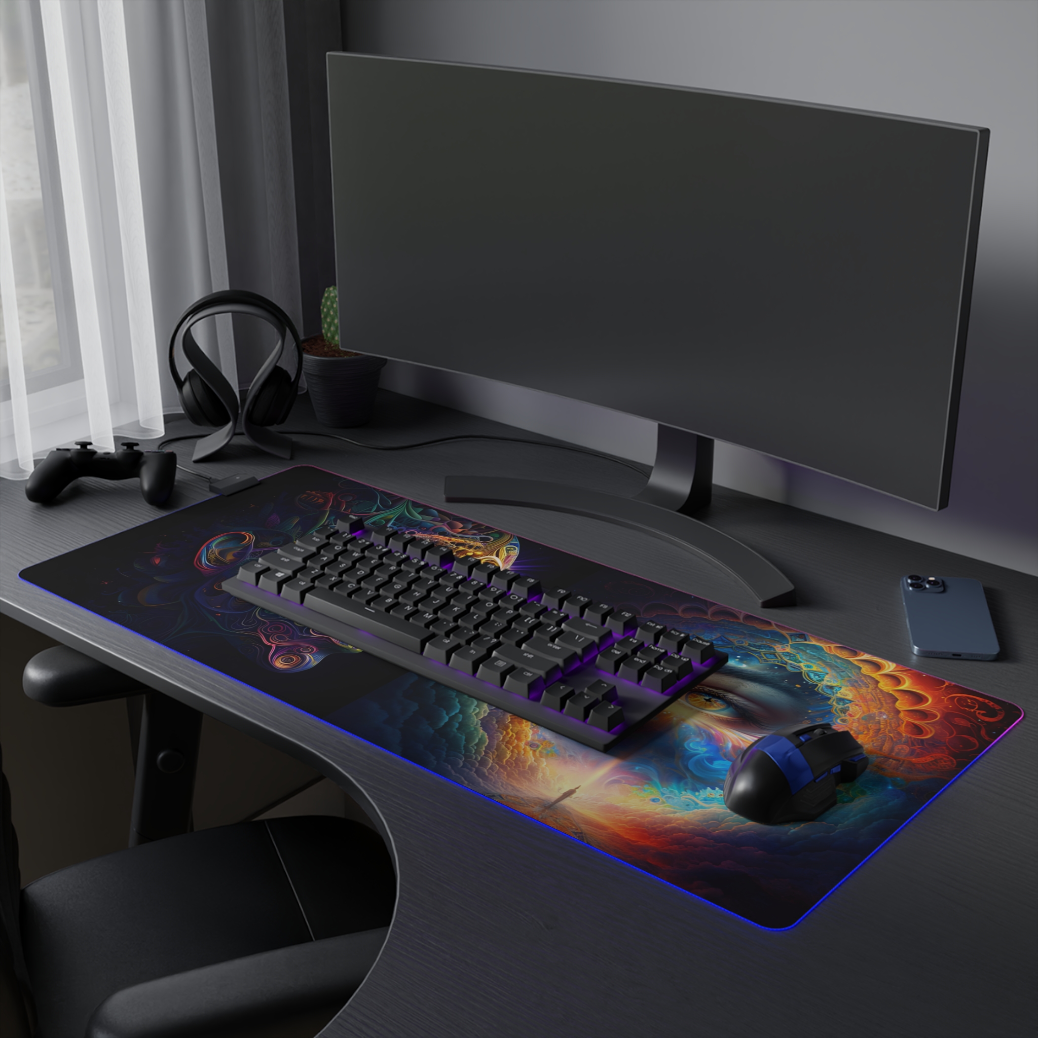 Child of the rainbow LED Gaming Mouse Pad (colors within colors) - Image 27