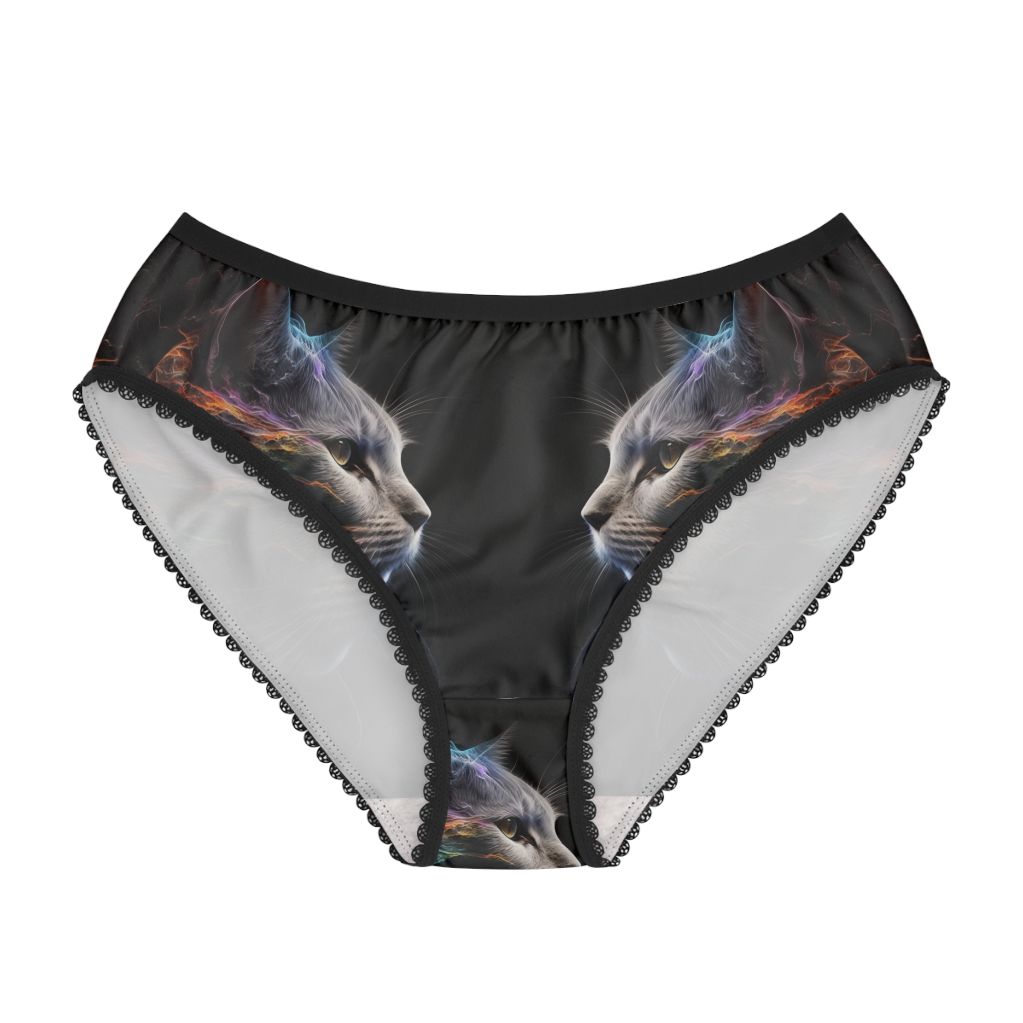 House of Trippers Super model Kitty Women's Briefs (AOP)(Watch me on the cat walk)(Twins)