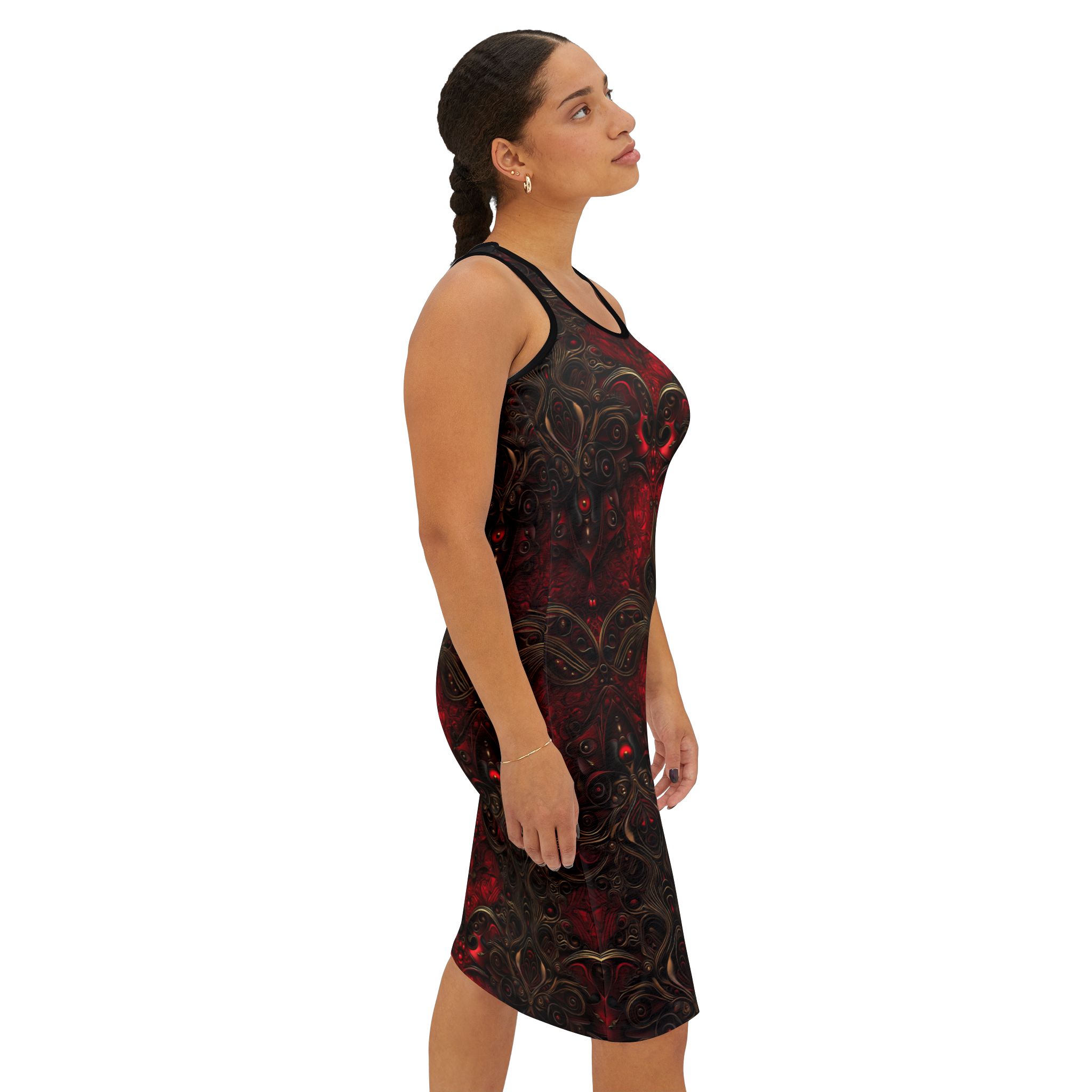 Exquisite Noble Ruby Women's Racerback Dress | Perfect for Summer Events and Casual Wear - Image 6