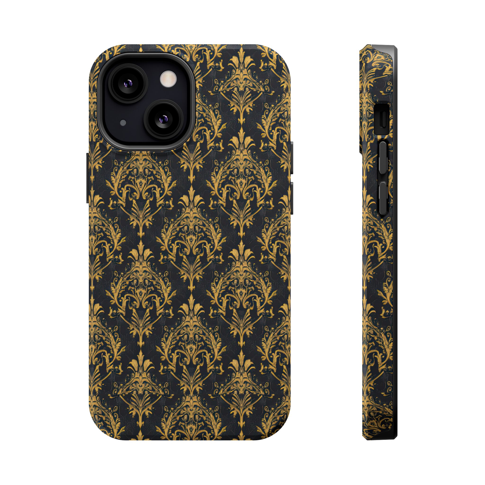 Elegant Gold Floral Magnetic Tough Case - Stylish Protection for Your Phone - Image 45