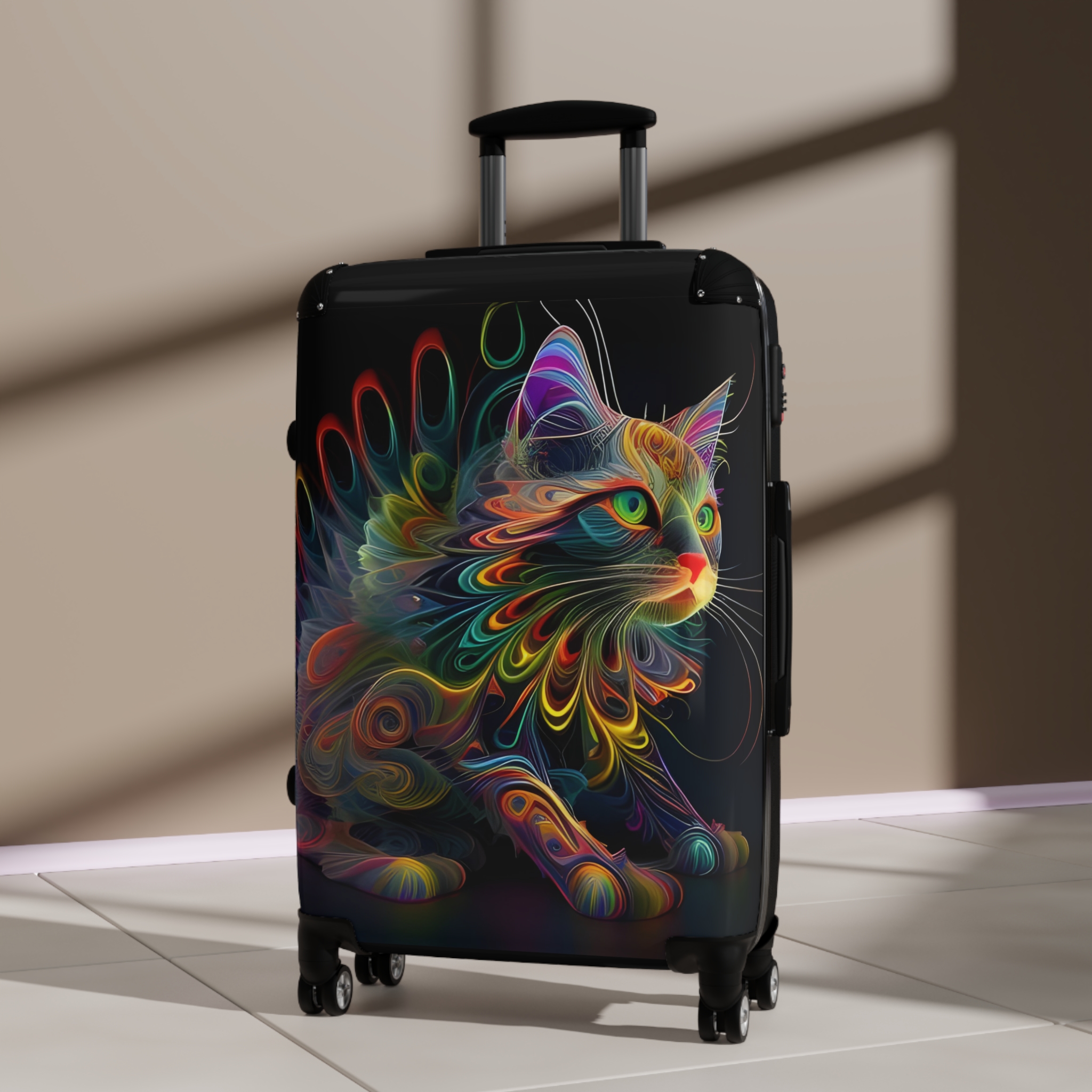 Trippy Kitty Suitcase - Image 8