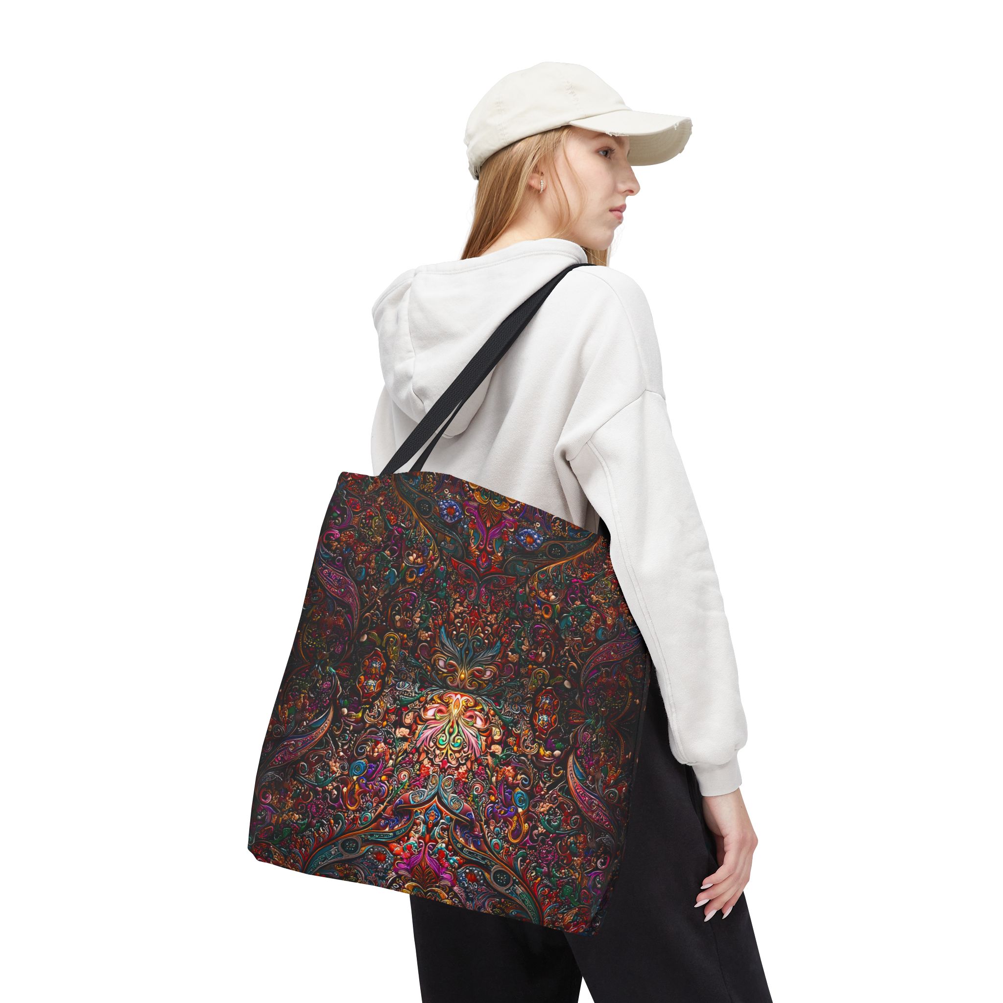 Vibrant Floral Tote Bag - Stylish & Functional for Everyday Use - Image 4