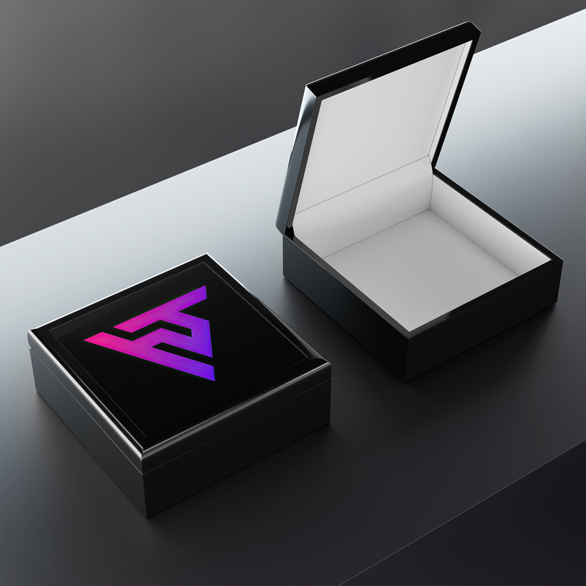 Modern Jewelry Box with Vibrant Logo Design for Stylish Organizing - Image 3