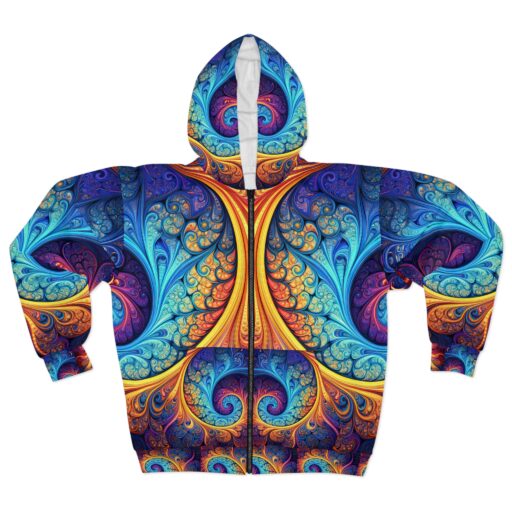 Swirls Unisex Zip Hoodie