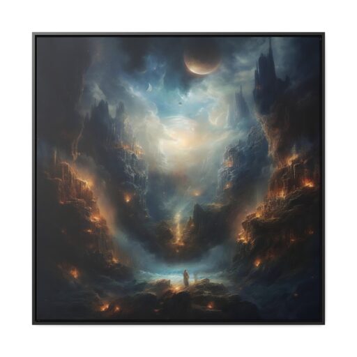 Beautiful Night Gallery Canvas Wraps, Square Frame House of Trippers
