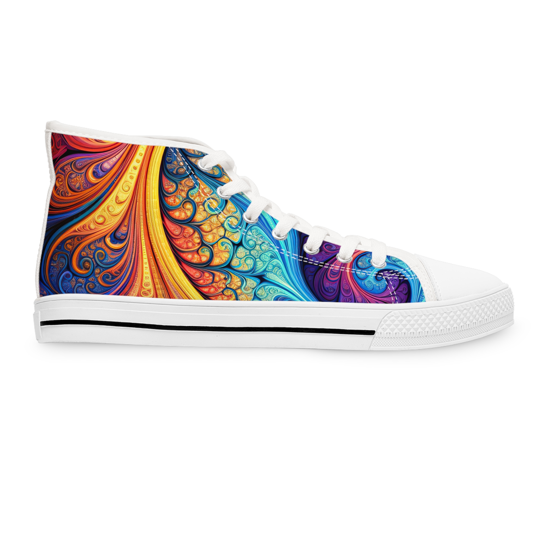Swirling Women's High Top Sneakers - Image 4