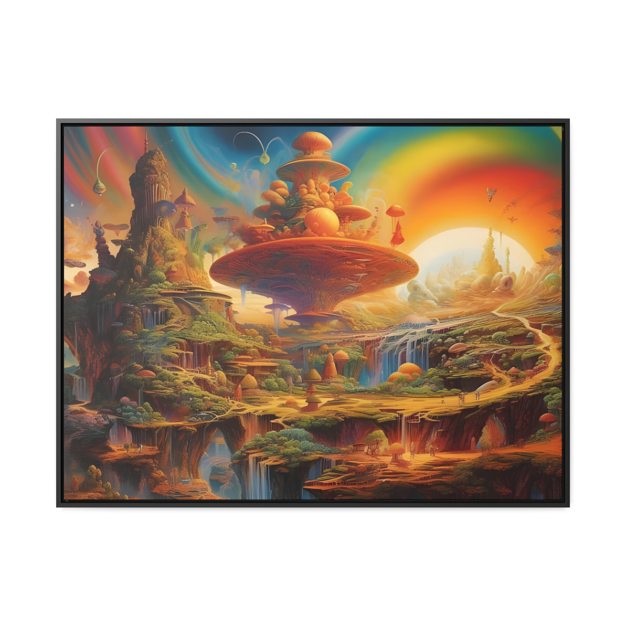 Happy Fun Place Gallery Canvas Wraps, Horizontal Frame House of Trippers