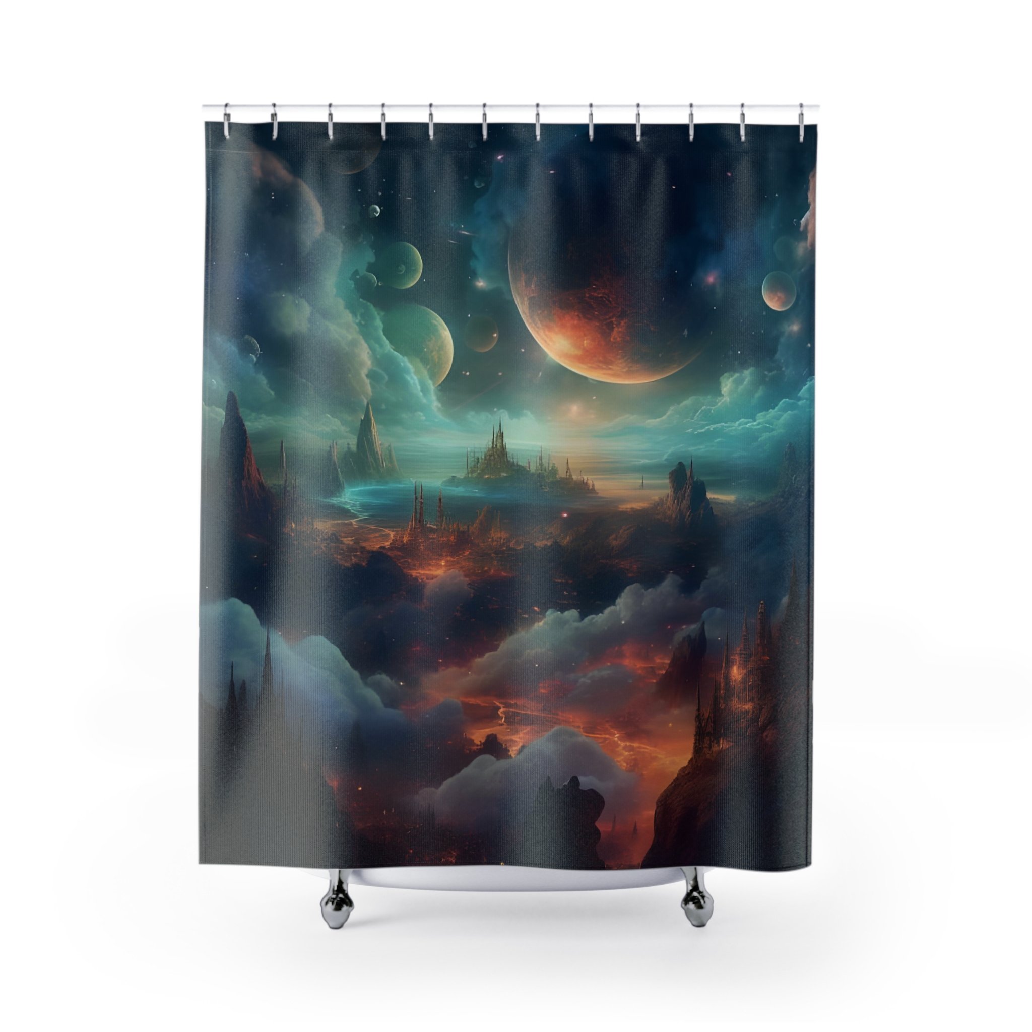 Happy Place Shower Curtains House of Trippers