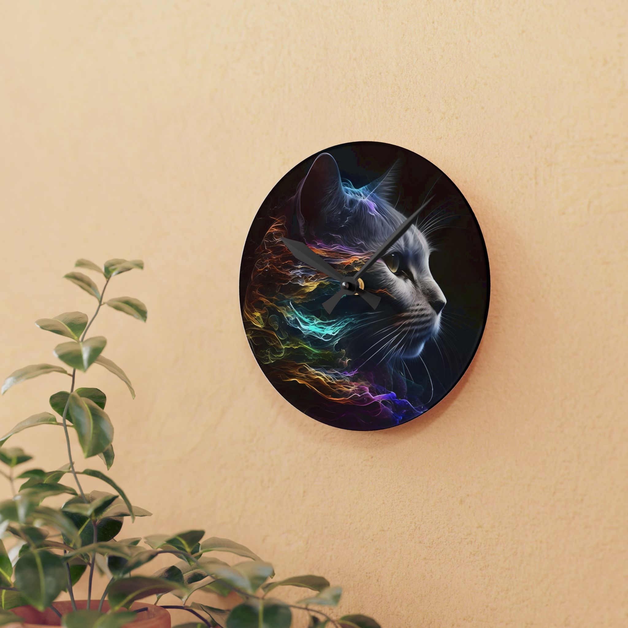Super Model Kitty Acrylic Wall Clock - Image 3
