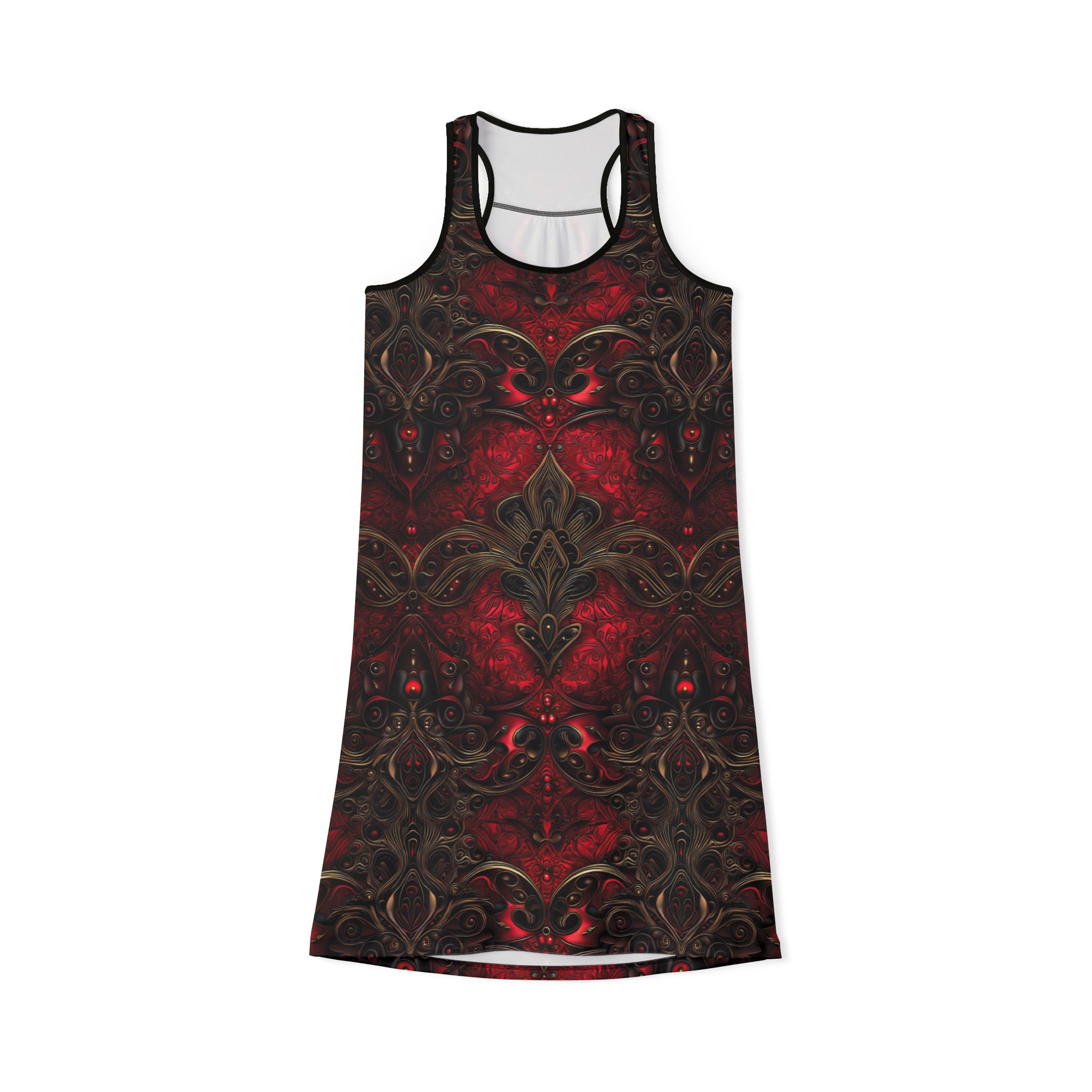 Exquisite Noble Ruby Women's Racerback Dress | Perfect for Summer Events and Casual Wear - Image 2