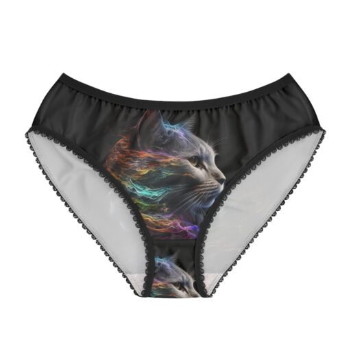 House of Trippers Super Model Kitty Women's Briefs (AOP) (Watch me on the cat walk)