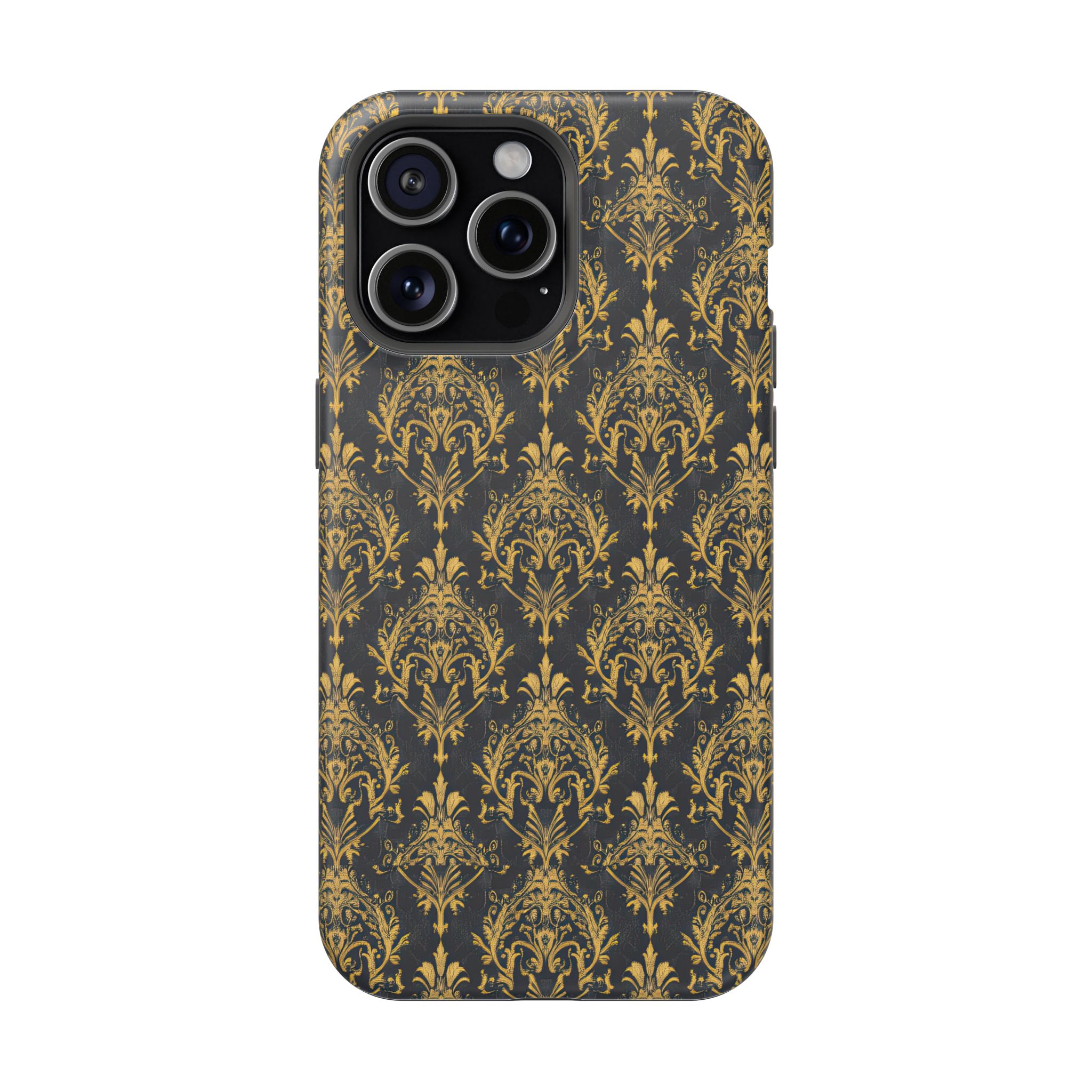 Elegant Gold Floral Magnetic Tough Case - Stylish Protection for Your Phone - Image 97