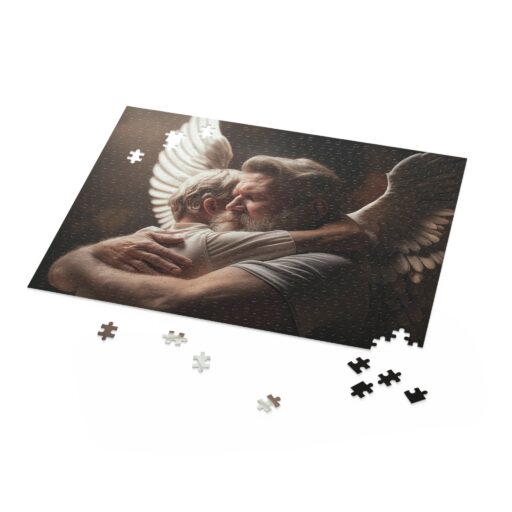 Emotional Guardian Angel Reunion Bonding Puzzle – 500-Piece Angel Hug Design