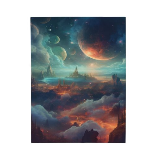 Happy Place Velveteen Plush Blanket House of Trippers