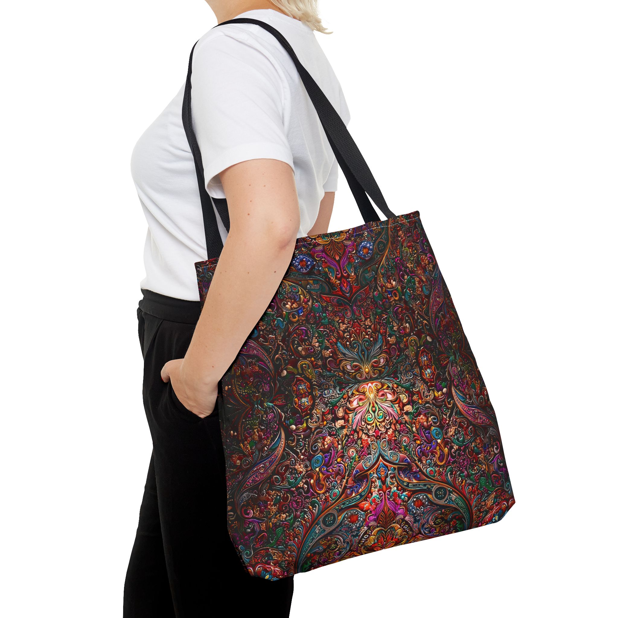 Vibrant Floral Tote Bag - Stylish & Functional for Everyday Use - Image 3